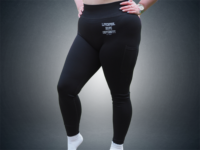 Black Liverpool Hope TriDri Leggings